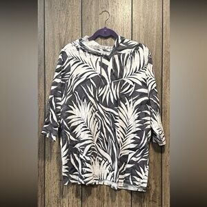 Belle by Kim Gravel Leaf Pattern Top